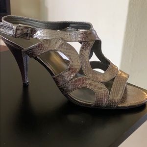 Bandolino Pewter Sandal
